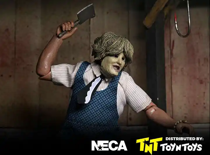 Leatherface with Old Lady Mask 8' Clothed Figure